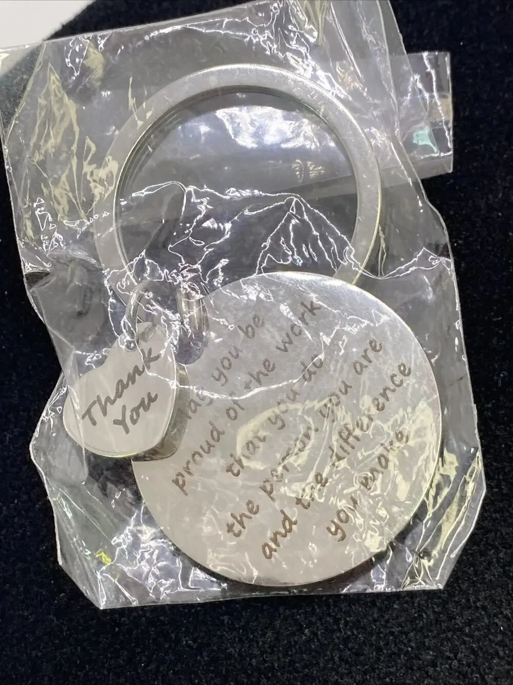 Vintage Volunteer Thank You Keychain New